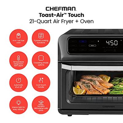 Chefman Air Fryer Toaster Oven, 6 Slice, 26 QT Convection AirFryer