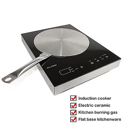 9.45 Inches Stainless Steel Heat Diffuser for Glass Cooktop, Induction  Plate Adapter for Electric Stove with Foldable Handle - Yahoo Shopping