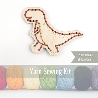 Dinosaur Yarn Embroidery Kit, Trex Craft Project, First Sewing Learn To Embroider  Kit For Kids, Boy Montesorri Toys - Yahoo Shopping