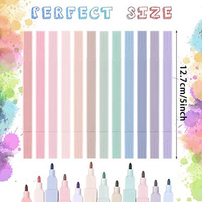 BAYTORY Pastel Highlighters and Colored Ink Pens, Glitter Aesthetic Cute  Highlighter and Pens No Bleed Journaling Stationary School Office Supplies  (Purple) - Yahoo Shopping