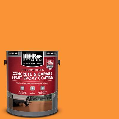 BEHR PREMIUM 5 gal. White Self-Priming 1 Part Epoxy Interior/Exterior  Concrete and Garage Floor Paint 90005 - The Home Depot