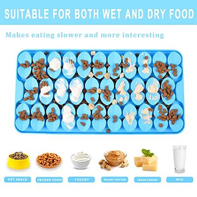 Dog Licking Mat Cat Slow Feeding Food Bowls Dog Puzzle Toys IQ Training Mat  Silicone Peanut Butter Bowls Bathing Grooming Tool