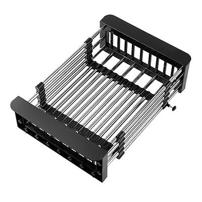 ALREMO 1pc Drain Rack, Stainless Steel Kitchen Basket, Home Dish Rack,  Retractable Sink Shelf, 8.81*(11.22-18.5)*3.7in, Suitable for Rectangular  Sink (Black) - Yahoo Shopping