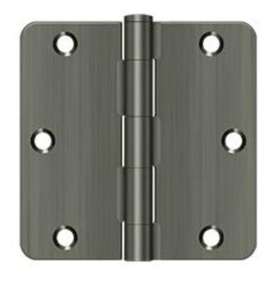 RELIABILT 3-1/2-in H x 5/8-in Radius Matte Black Mortise Interior Door  Hinge (3-Pack)