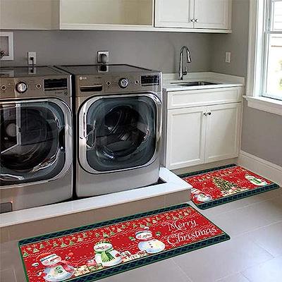 Christmas Kitchen Rugs Sets of 2 anti Fatigue Kitchen Mats for