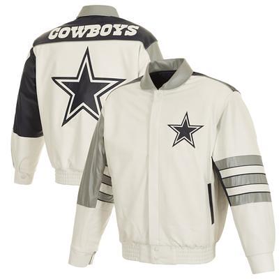 Men's JH Design Gray/Navy Dallas Cowboys Reversible Fleece Full-Snap Jacket