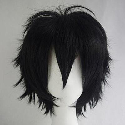 Long Fluffy Anime Pixie Haircut (White to Black)