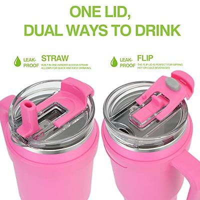 Tumbler with Straw | 24oz Azalea Pink