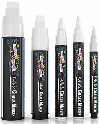  Blami Arts Chalk Markers 8 Pens Set - Neon Vibrant Chalkboard  Markers - Non-Toxic Water-based Liquid Chalk Markers with Reversible Tips  and Erasing Sponge Included, white, BL606-1 : Arts, Crafts