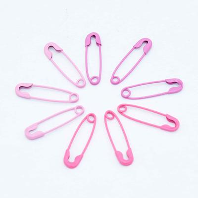 Safety Pins Pink Mini Safety Pins Metal Brooch Pins 19mm Tag Pins Colored  Safety Pins for Locking Stitch Markers Colorful Craft