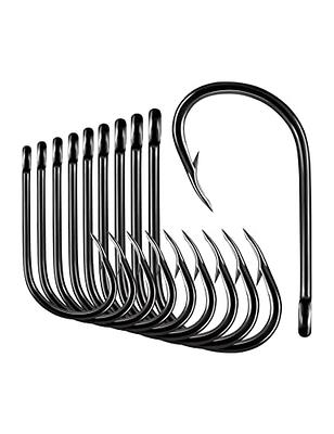 BLUEWING Bent Eye Offset Circle Hooks Fishing Hooks High Carbon