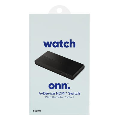 onn. 4' HDMI Cable, Black 