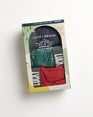 Lucky Brand, Underwear & Socks, Lucky Brand 3 Stretch Boxer Briefs With  Fly Assorted Colours Size Large
