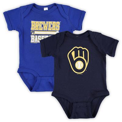 Women's Soft as a Grape Navy Milwaukee Brewers Plus Sizes Three