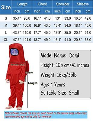 age backpack size chart