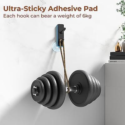 Self Adhesive Wall Hooks for Hanging: Stick-On Hooks Hold 13 LB