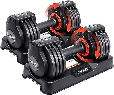 Lusper Dumbbell 25lb Weights - 1-Sec Adjustable Dumbbell Single, 5