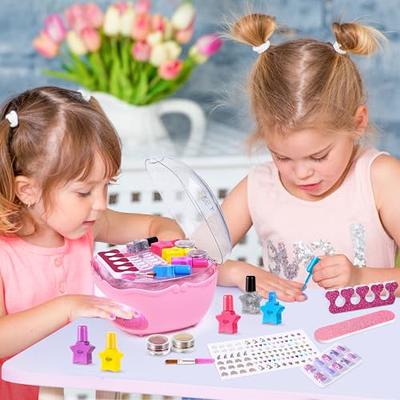 Kids Nail Polish Set for Girls, Nail Art Kits with Nail Dryer