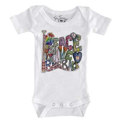 Infant Tiny Turnip White Houston Astros Kate the Catcher Bodysuit