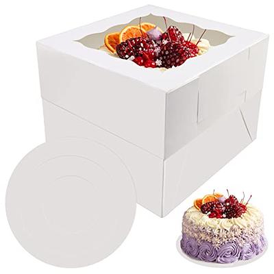 10-11 Plastic Disposable Cake Containers Carriers with Dome Lids