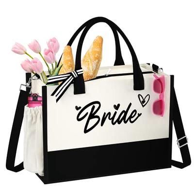 Sweetude Bride Canvas Tote Bag Bride Shower Gifts for Wedding with Handle  for Engagement Honeymoon Party Favors - Yahoo Shopping