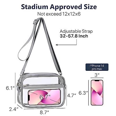 Clear Bag Stadium Approved, Clear Purses For Women, Stadium Approved Crossbody  Bag Transparent Sport Shoulder Bag