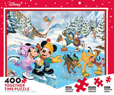 Ceaco 1000-Piece Thomas Kinkade Holiday Disney Mickey & Minnie Christmas  Lodge Interlocking Jigsaw Puzzle