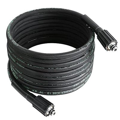 TikLog Pressure Washer Hose 50FT 1/4”, 4000 PSI Kink Resistant High  Pressure Hose M22 14mm Thread, Flexible Extension Replacement Hose with  Hose Organizer for Power Washing - Yahoo Shopping