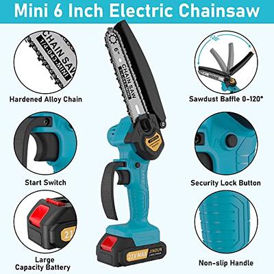 4 Electric Chainsaw Cordless Chain Saw Rechargeable High Power Motor 550W  24V