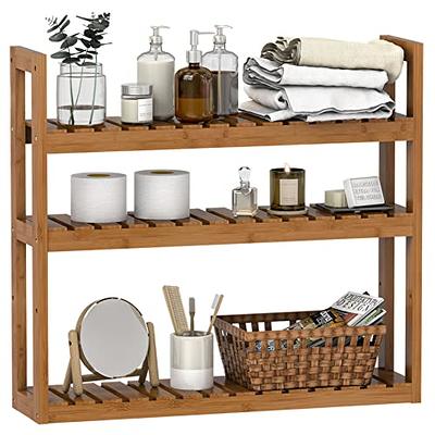 GREEHOMEDE 3 Tier Bamboo Corner Shelf Storage Rack, Free Standing Corner  Rack Multipurpose Shelving Unit, Living Room Bathroom Kitchen Shelf Storage,  33.5'' - Yahoo Shopping