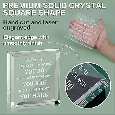 Boss Day Gifts for Women Men Crystal Acrylic Thank You Boss Gift Leaving  Going Away Retirement Gifts Boss Lady Desk Gifts Appreciation Gift Plaques  for Boss's Birthday Paperweight Keepsake (Square) - Yahoo