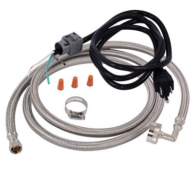 Eastman 6-ft 3/8-in Compression Inlet x 3/8-in Compression Outlet Braided Stainless Steel Dishwasher Connector 98556