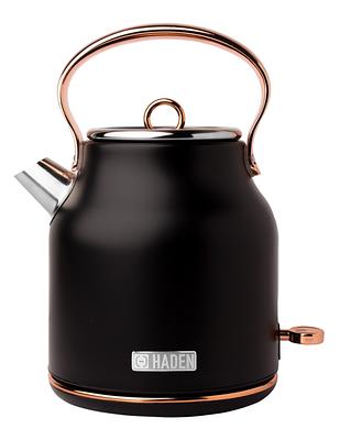 Farberware 1.7 Liter Electric Kettle, Double Wall Stainless Steel and Black