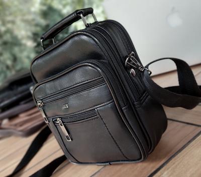 Lemuvlt Small Crossbody Bag for Men Shoulder Bag Mens Purse Satchel Leather Messenger Bag Gift Man