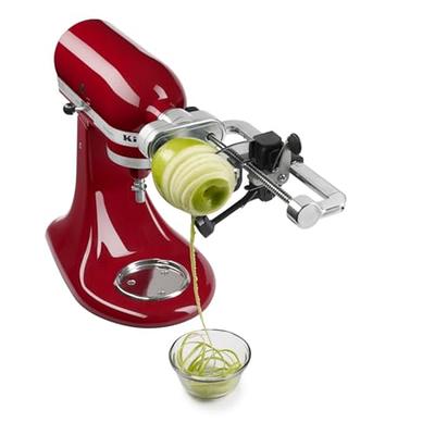 KitchenAid Fruit and Vegetable Spiralizer Attachment Stand Mixer, Polished  Aluminum