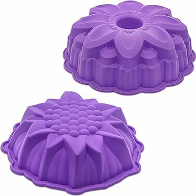 7 Inch Silicone Bundt Pan Set Of 2 6 Cup Silicone Bundt Cake Pan