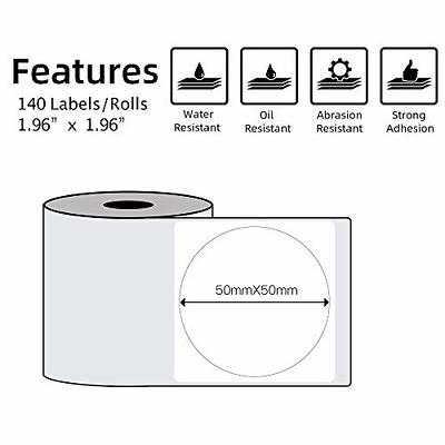 Phomemo Multi-Purpose Self-Adhesive Round Circle Label for Phomemo M110/M110S/M120/M200/M220  Label Maker, 1.96 x 1.96（50x50 mm）Thermal Label for Barcode Label, DIY  Logo Design, Black on White - Yahoo Shopping