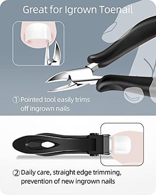  BEZOX Ingrown Nail Clippers - Precision Thick Toenail  Clipper For Ingrown And Curly Nails