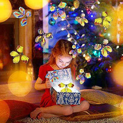 20 PCS Magic Wind Up Flying Butterfly Surprise Box, Explosion box in the  Book Rubber Band Powered Magic Fairy Flying Toy, Birthday Greeting Card  Surprise Gift 