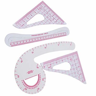 Flexible Ruler Pink, 12 in (30 cm) Soft Plastic Shatter Resistant Straight  Edge Ruler, Bendable Kids & Adults Ruler w/Inches & Metrics Also Available