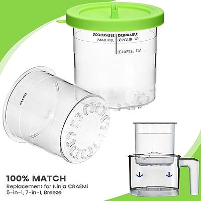 Ice Cream Pint Containers, Ice Cream Containers for Homemade Ice Cream, Ice  Cream Storage Cups, Suitable for Creami Ice Cream Machine Accessories,  Reusable Clear Freezer Food Storage Tubs - Yahoo Shopping