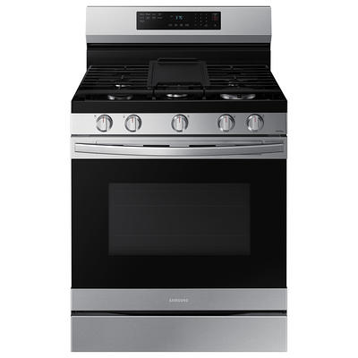 30 in. 5.0 cu. ft. Gas Range with Self-Cleaning Convection Oven and Air Fry  in Stainless Steel