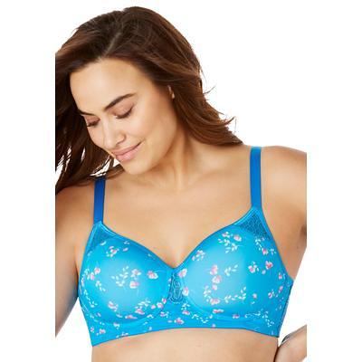 Plus Size Women's Stay-Cool Wireless T-Shirt Bra by Comfort Choice in  Evening Blue (Size 48 C) - Yahoo Shopping