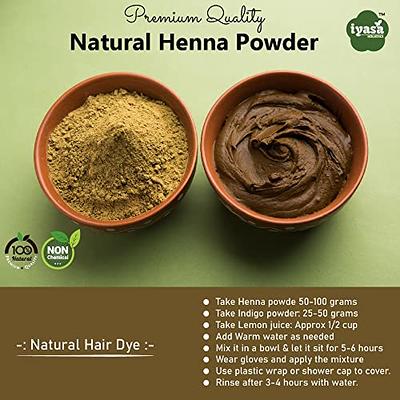 Natural Indigo Powder -Indigofera Tinctoria, Rajasthani Indigo Powder for Hair Dye, Natural Hair Color by Mi Nature