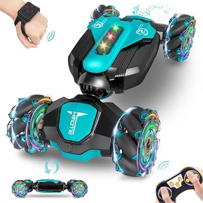 Tecnock Remote Control Car RC Cars for Boys Girls, 2.4GHz 4WD Gesture  Sensing RC Stunt Car Toys - 360° Rotating Double Sided Hand Controlled RC  Car with Lights, Gifts for Kids