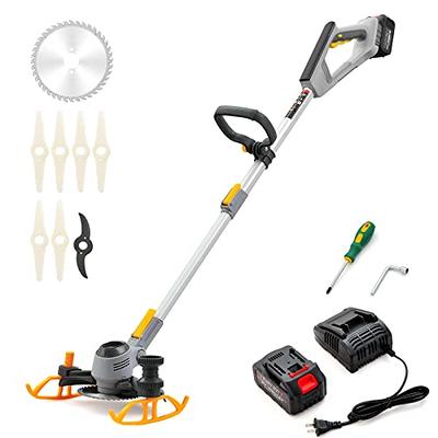 Electric Weed Wacker, Weed Eater Battery Powered, 21V 2Ah 3-in-1 Cordless  String Trimmer w/3 Types Blade & 2 Batteries, Edger Lawn Tool Powerful  Foldable Weedeater for Garden and Yard - Yahoo Shopping