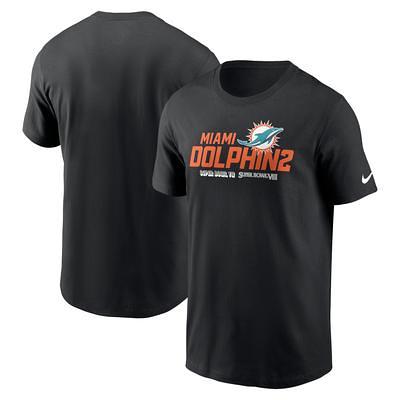 Miami Dolphins Nike Sideline Lockup Performance Long Sleeve T-Shirt - Gray