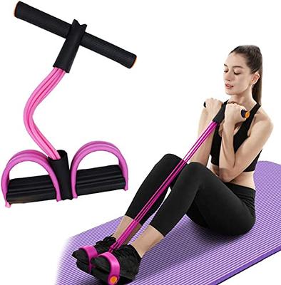 COVVY Elastic Sit Up Pull Rope, Dual Spring Tension Rope Version Fitness Equipment Pedal Resistance Band For Abdomen/Waist/Arm/Yoga Stretching