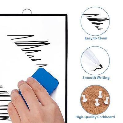 ARCOBIS Dry Erase White Board, 12X16 Magnetic Desktop Whiteboard with  Stand, 10 Markers, 4 Magnets, 1 Eraser, Double-Sided Small White Board  Easel