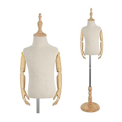 Dress Form Mannequin Torso,Height Adjustable Mannequin Stand with Solid  Wood Robotic Arms, Realistic Model Display Body Stand for Apparel Scarf  Window Shop Display, 4-5 Years Old - Yahoo Shopping